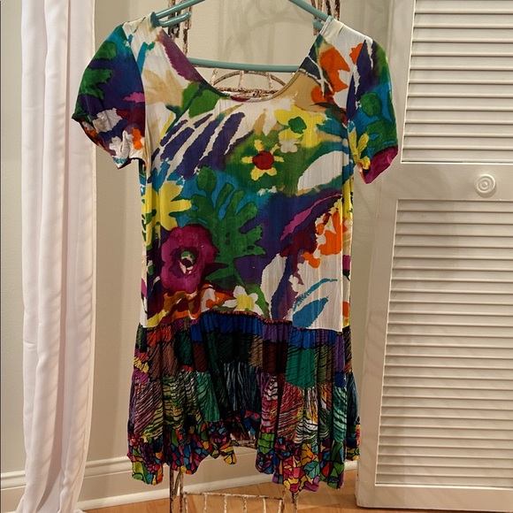 Colorful Floral Dress - Picture 3 of 3